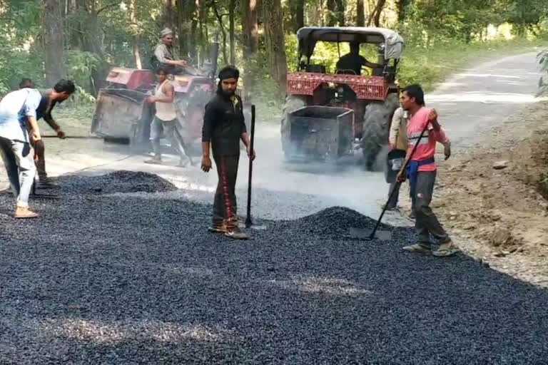 road construction in kotdwar