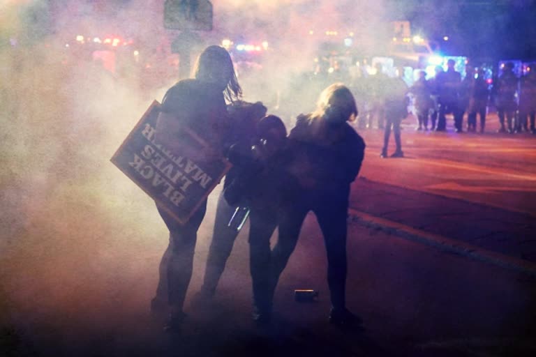 28 arrested, tear gas used in Wisconsin protests