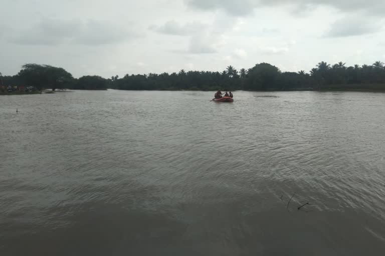 A man washed himself in the Malaprabha river