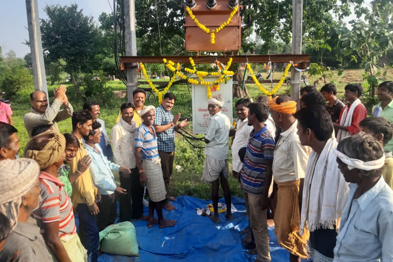 MLA inaugurated six electricity DPs from villagers, to be built at a cost of Rs 27 lakhs