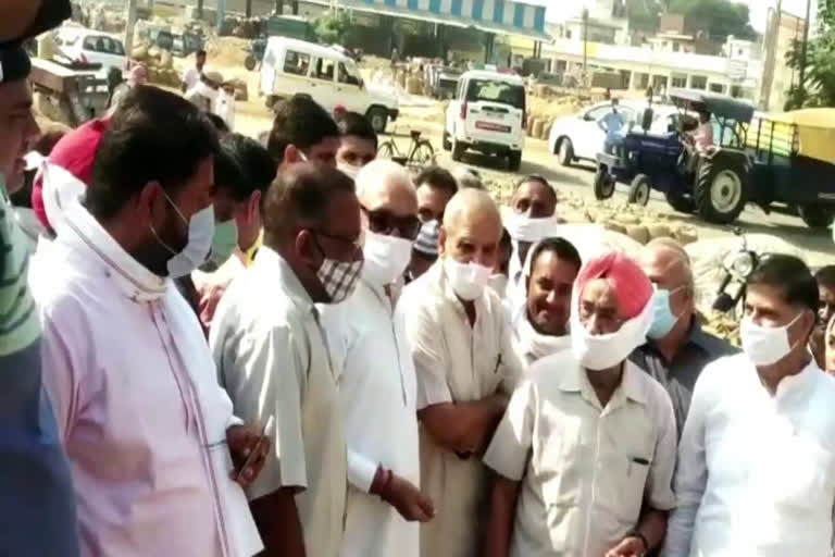 bhupinder hooda visits pipli anaj mandi