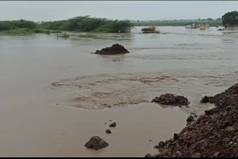 vijaypur's doni river full due to heavy rain