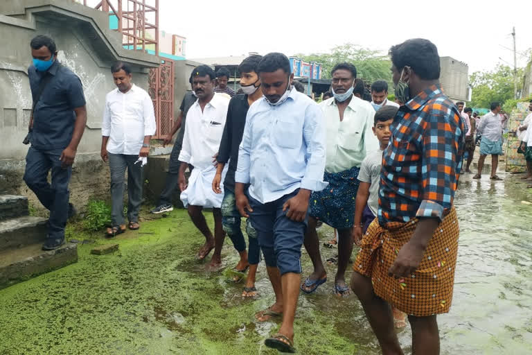 moragudi streets with rain water