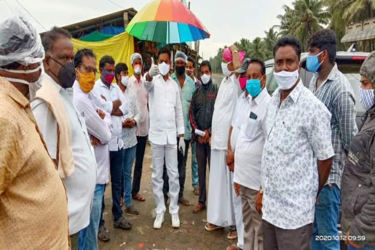 mla prasada raju visit narsapur coastal area in west godavari district