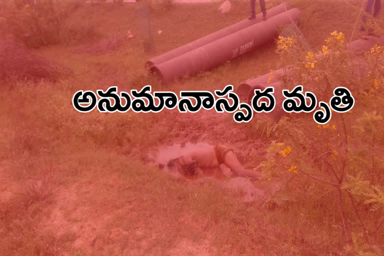 unknown dead body in mud water in mahabubnagar district national highway