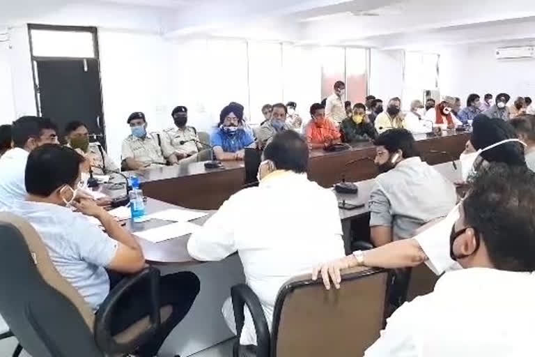 Peace committee meeting held in collector office regarding Navratri festival