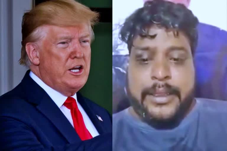 Donald trump fan Krishna dies in Hyderabad