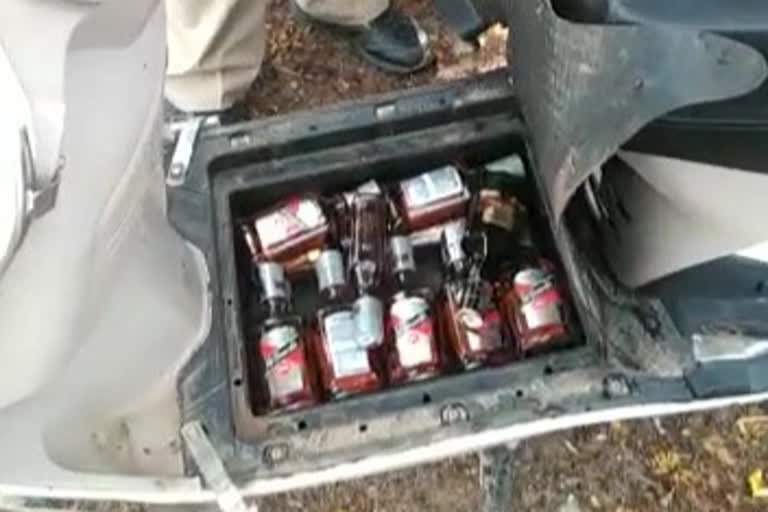 illegal alcohol confiscation and man arrested in kurnool