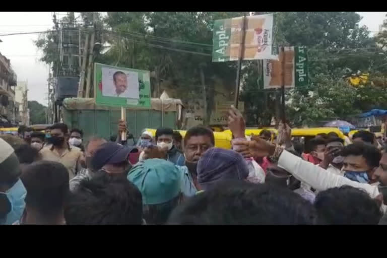 dj halli village people protest in bengaluru