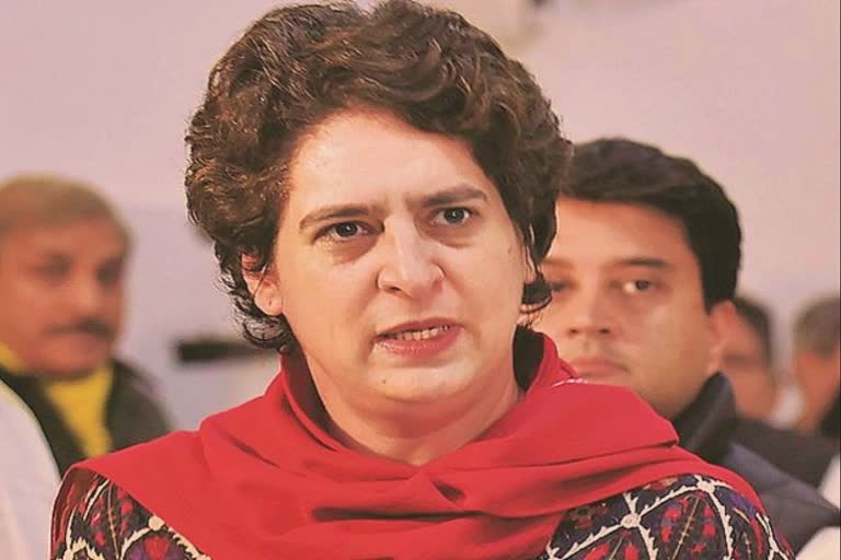 Priyanka vadra support in Up Farmers