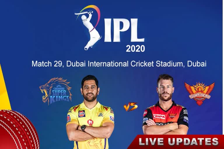 IPL 2020: SRH vs CSK match live updates