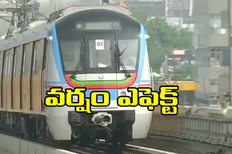 rain effect on metro services in hyderabad