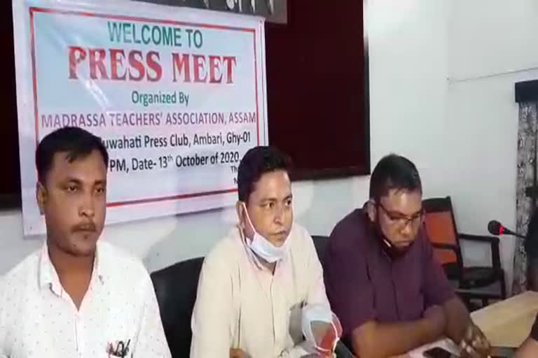 Madrassa teachers association press meet