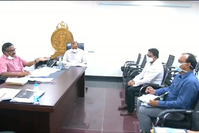 prakasam dist collector meeting condected for st developments