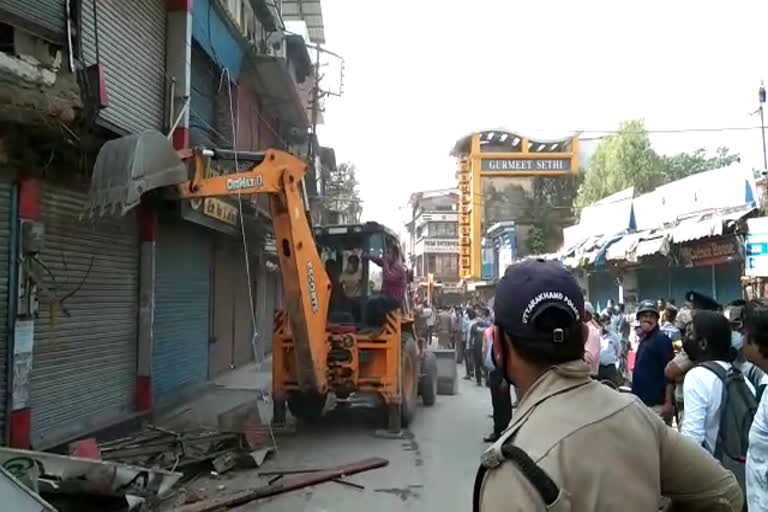 encroachment-removal-campaign-in-dehradun-paltan-market