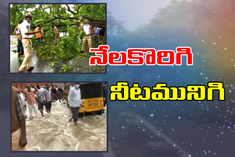 ramanthapur lake overflowing flood water due to heavy rains
