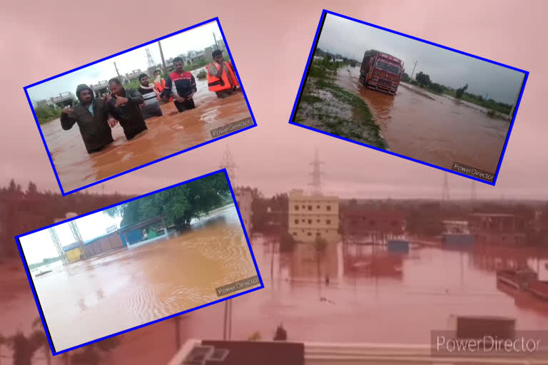 jahirabad stuck due to continuously heavy rain sangareddy district