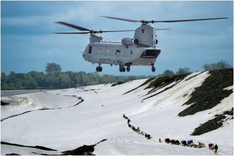 aerial survey of world highest shinku la tunnel by chinook helicopter