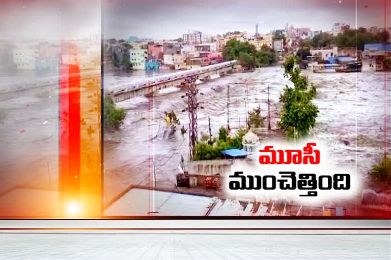 heavy water flow for himayatsagar and hussain sagar