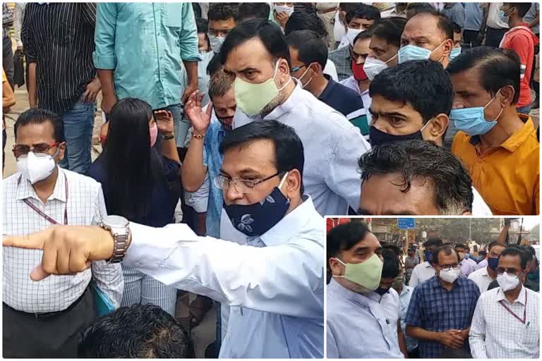 delhi environment minister gopal rai inspected chandani chowk redevelopment work due to delhi polution