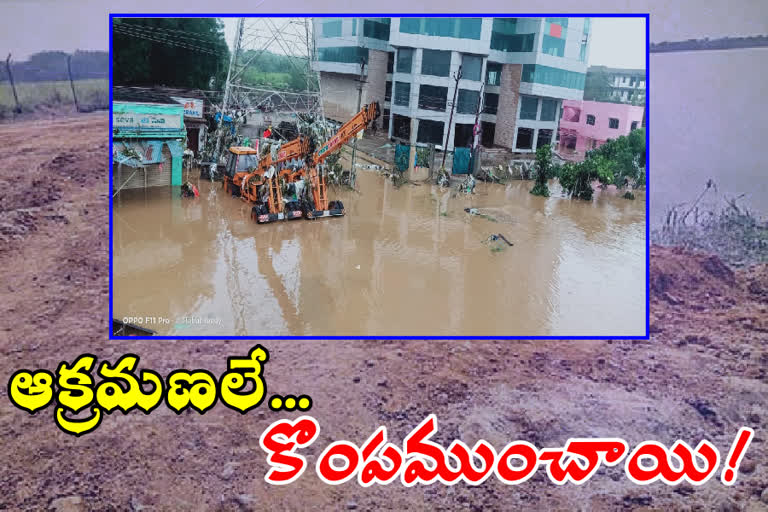 The cause of floods in Hyderabad is the occupation of ponds in GHMC