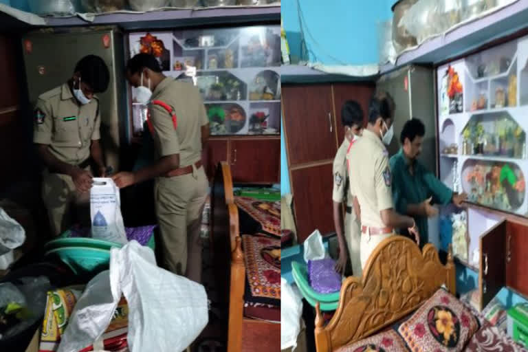 Seized prohibited gutka packets in Darshi