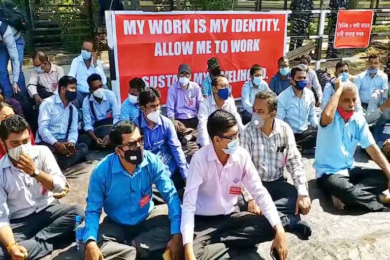 CRU protest in guwahati assam etv bharat news