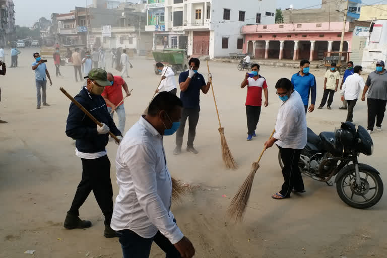 cleaning campaign on the occasion of dr. a p j kalam birth anniversary in jaipur