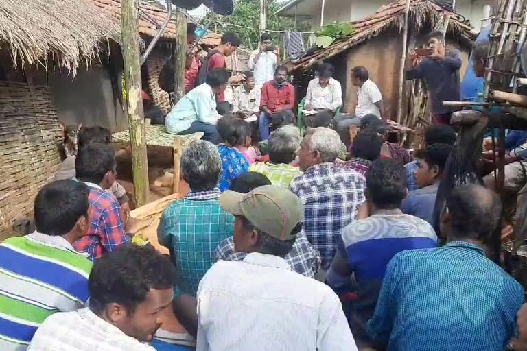 g.madugula MPDO tour in bandalapanuku village at vizag district