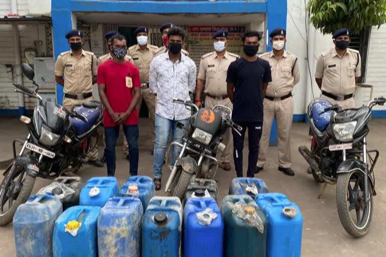 three accused arrested for stealing diesel