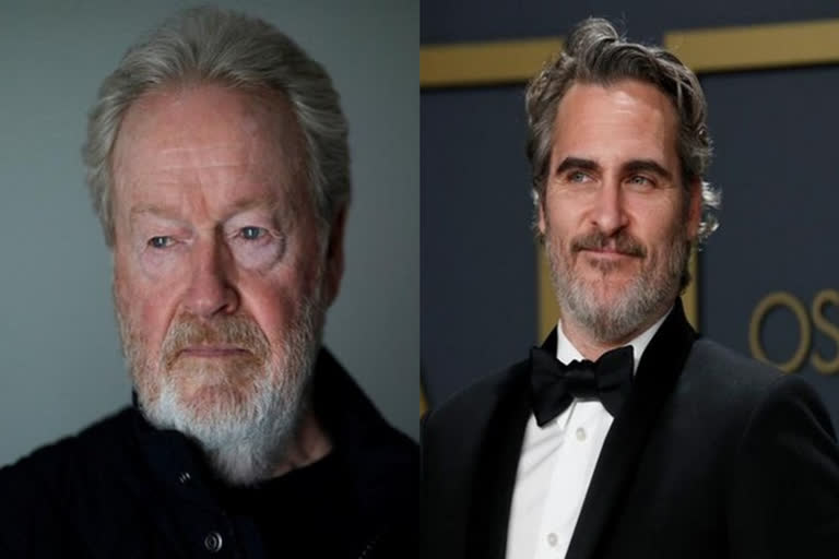 ridley scott and jaoquin phoenix