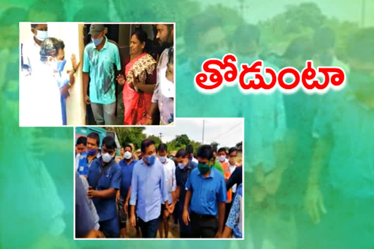 minister ktr visits rain effected areas in amberpeta hyderabad