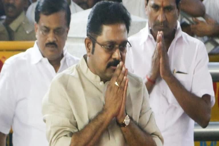 TTV dinakaran statement on vetrivel demise