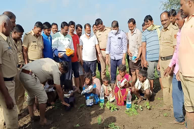 Protection of the family from Doni River Flood