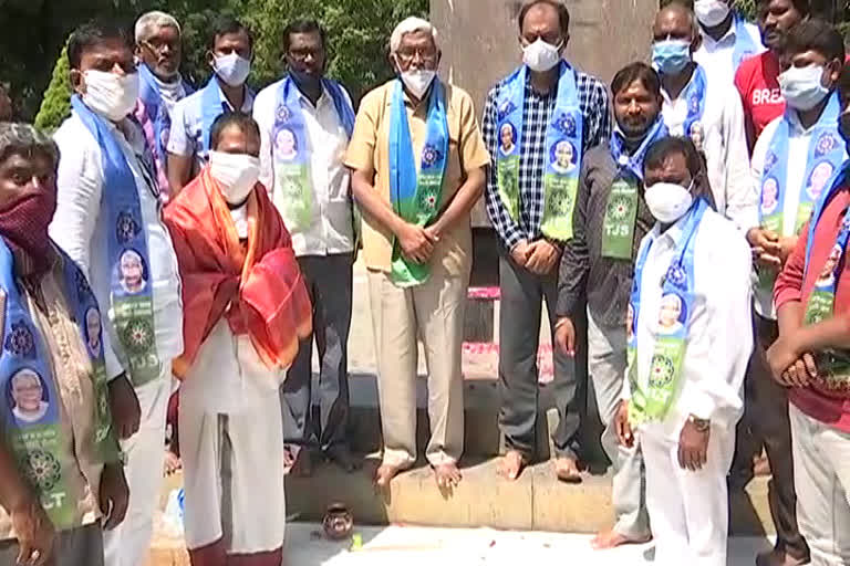 tjs president  kodandaram worship for martyrs of telangana in hyderabad