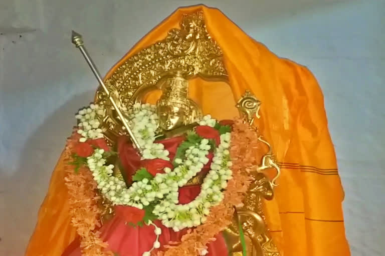 ಚಾಮುಂಡೇಶ್ವರಿ ಉತ್ಸವ ಮೂರ್ತಿ ತಯಾರಿ