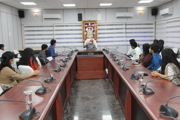 nine Assistant collectors meets TTD EO in Tirumala