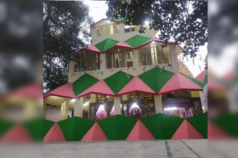 Nabahi Devi Temple decorated on the occasion of Navratri