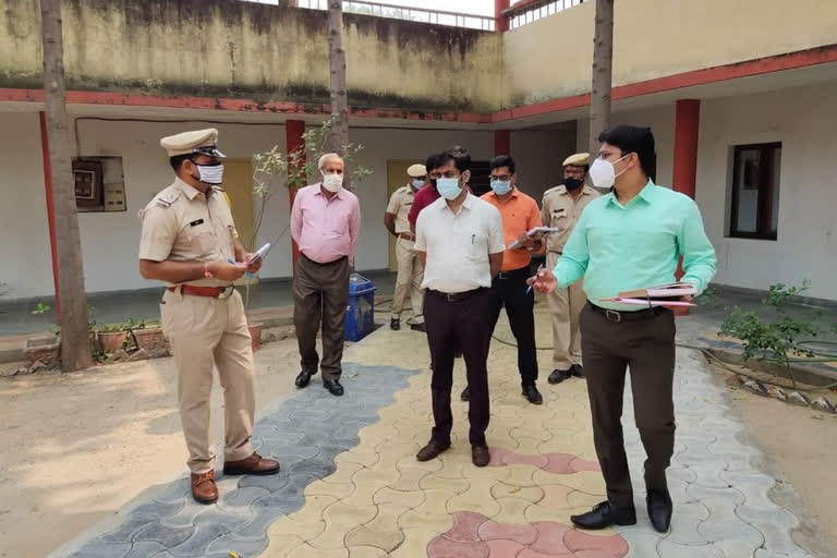 Bhilwara news, Bhilwara Collector inspected, Gangapur police station