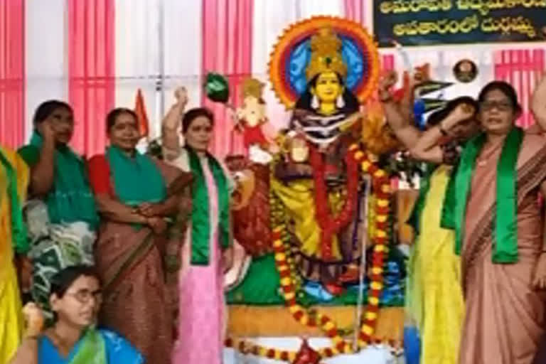 dusserah utsav at amaravathi protest