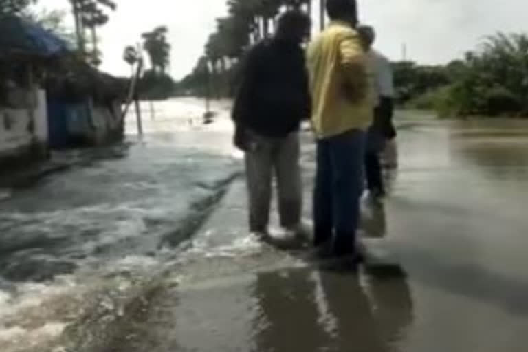 man missing in flood in krishna river