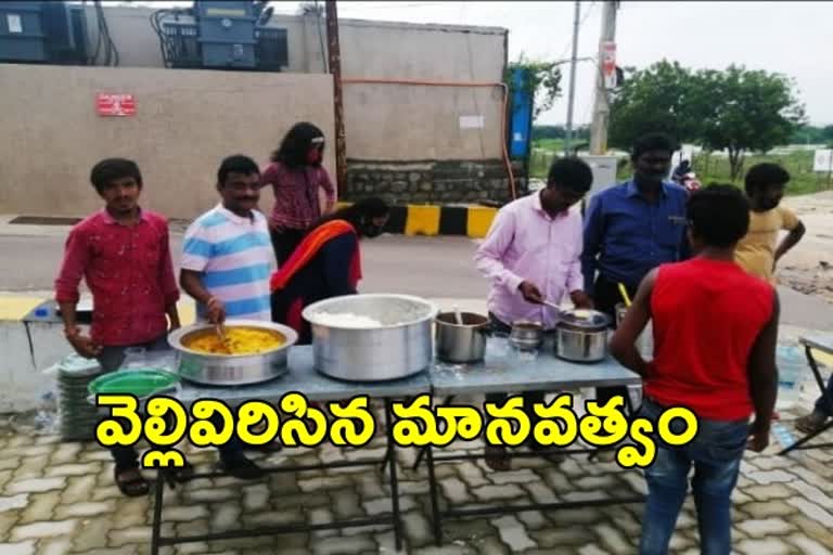 apartment association help to flood victim in hyderabad