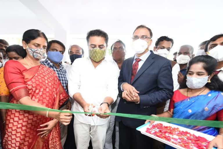 minister ktr inagurated life ambulances and trauma care centers on orr at shamshabad