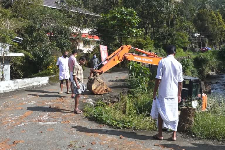 Reconstruction of Karadipara Road  Karadipara Road isuue  കരടിപ്പാറ റോഡ് പ്രശ്‌നം  കരടിപ്പാറ റോഡിന്‍റെ പുനര്‍നിര്‍മാണം ആരംഭിച്ചു  എസ്‌. രാജേന്ദ്രന്‍ എംഎല്‍എ