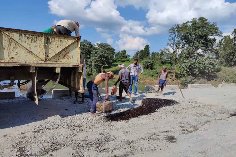 bad condition of National Highway