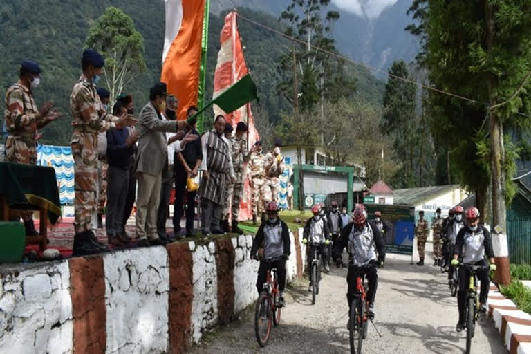 ITBP launches cycling expedition from its Pegong base in Sikkim to raise COVID-19 awareness