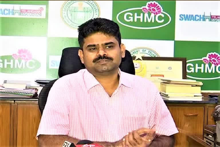 ghmc commissioner Lokesh Kumar review on heavy floods