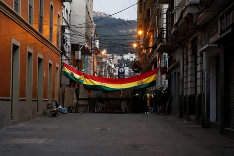 Presidential election voting in Bolivia