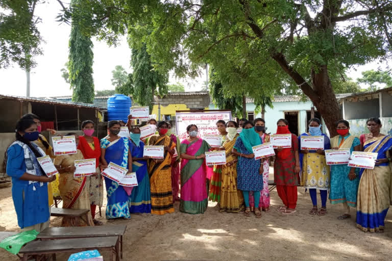 mothkur chair person distributed eligibility certificates in yadadri district