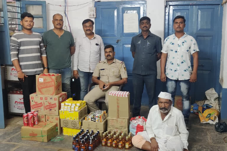 police seized hotel for selling  illigal liquor in Vijaypur